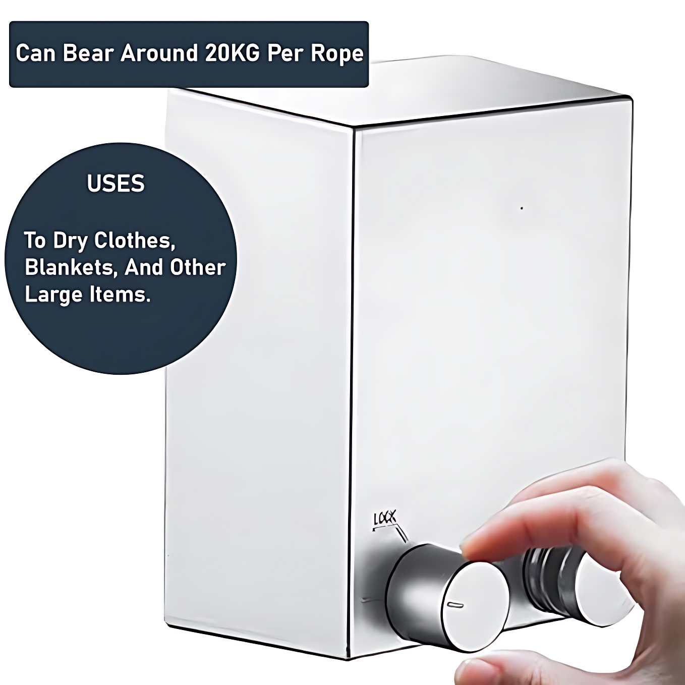 Invisible Retractable Clothes Line