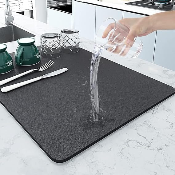 Dish Drying Mat – Absorbs Water & Keeps Counter Dry