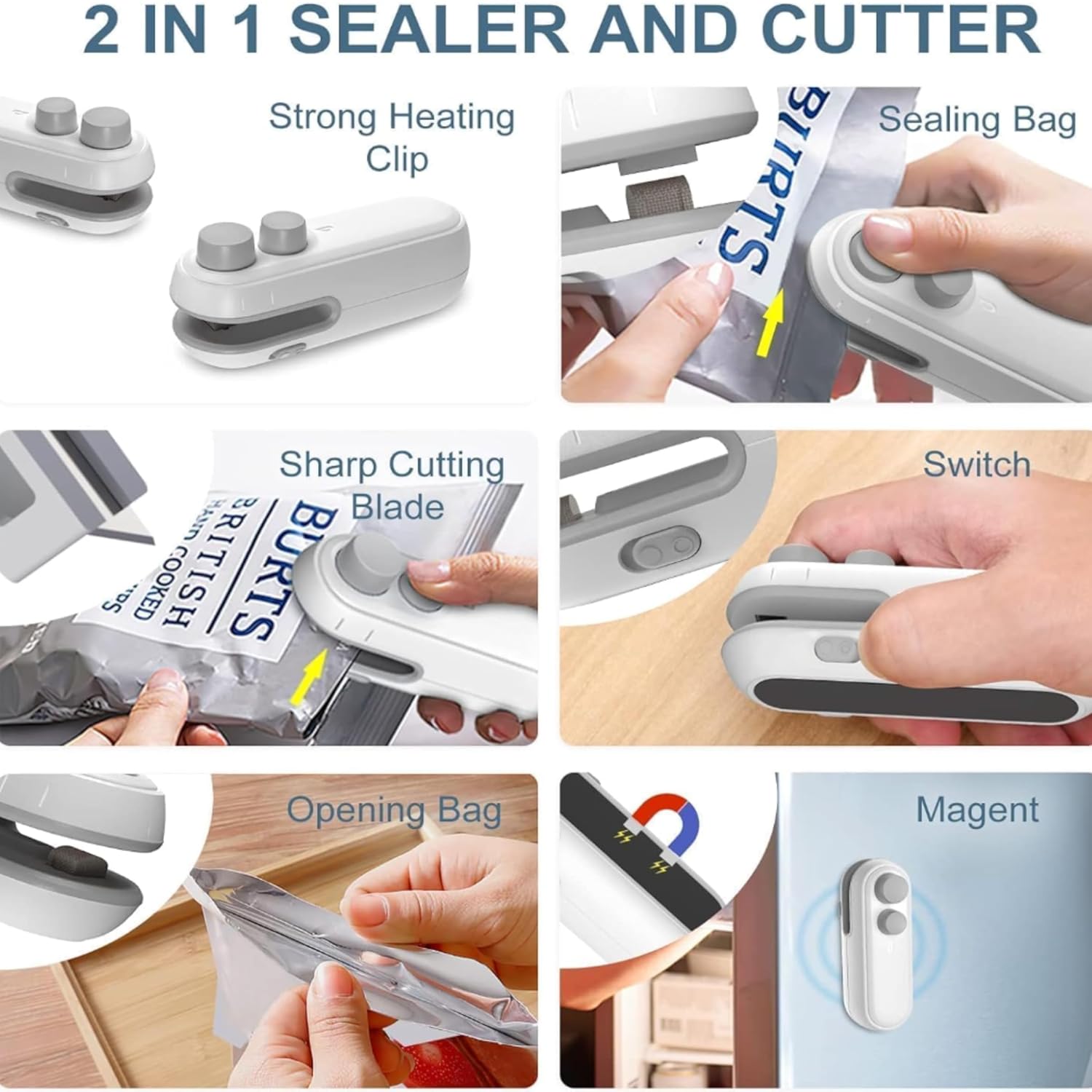 Mini Heat Sealer – Reseal Snack Packets in Seconds