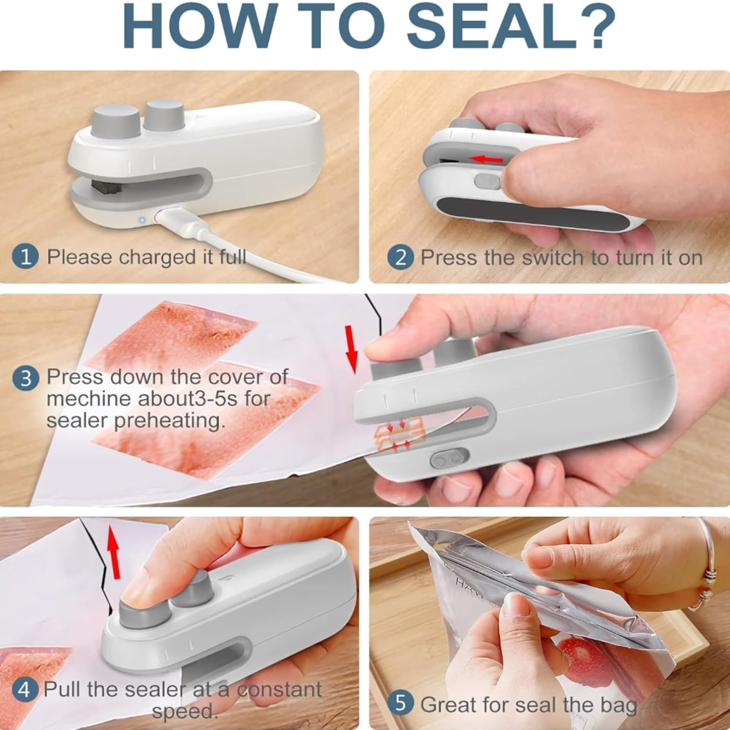 Mini Heat Sealer – Reseal Snack Packets in Seconds