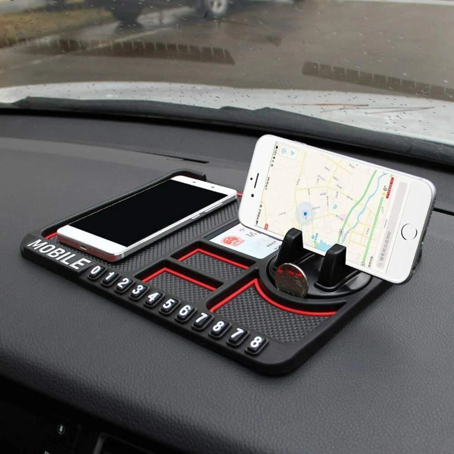 Car Dashboard Non-Slip Mat – Keep Phone & Essentials Secure While Driving